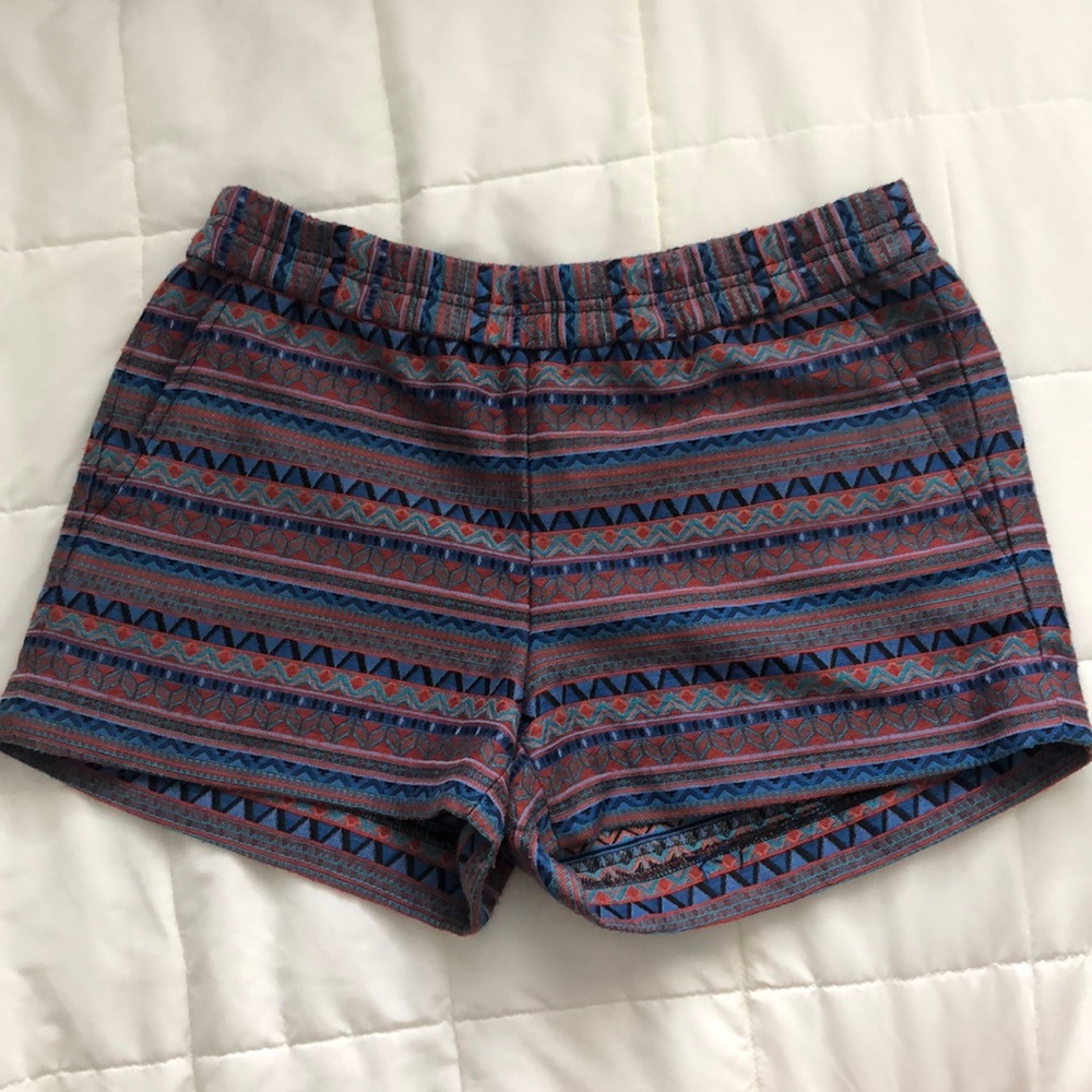 Multicolored Tribal Print Shorts